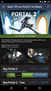Скачать Steam Развлечения для Андроид скриншот 3