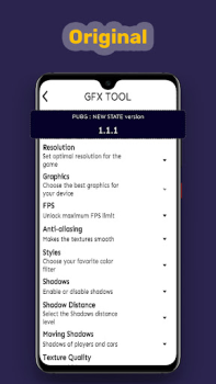 GFX tool for pubg new state