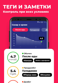 Скачать Диабет Дневник - Сахарный Здоровье и фитнес для Андроид скриншот 5