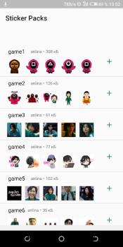 Скачать Игра в кальмара WASticker Развлечения для Андроид скриншот 5