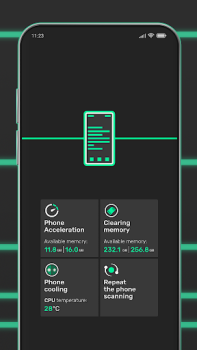 Скачать Green Cleaner Инструменты для Андроид скриншот 3